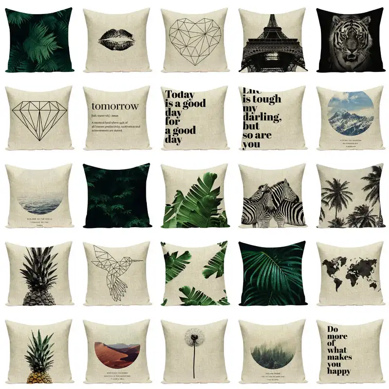 Geometric Cushions Custom Pinele Cushion Covers Linen Pillow Botanical Throw Pillows Outdoor Home Decorative Cover Geometric Cushions Custom Pinele Cushion Covers Linen Pillow Botanical Throw Pillows Outdoor Home Decorative Cover
