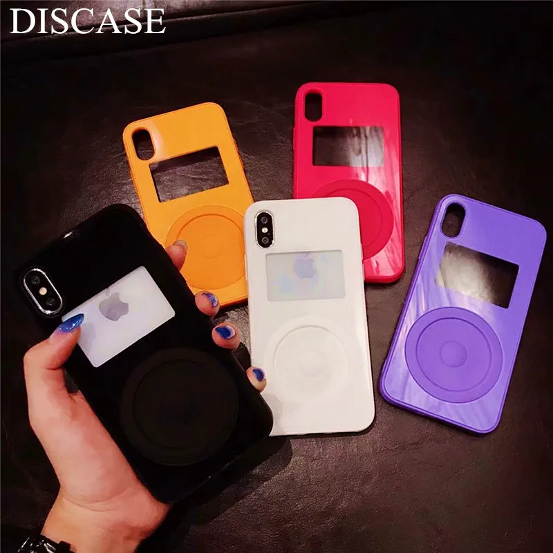 

DISCASE TPU+PC Soft Shell Pure Candy cClor Phone Case For iphone 8 7 6 6s plus X Fashion Player Pattern All Inclusive Back Case