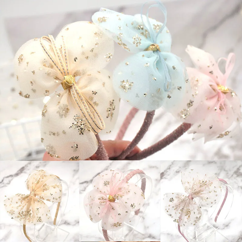 

New Fashion 1PC Headband Snow Flower Rabbit Lace Girls Graceful Crown Bowknot Party Hair Accessories