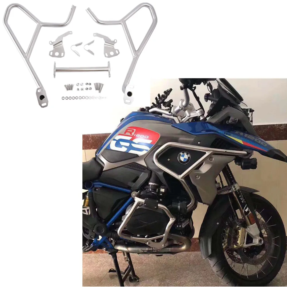 

Upper Engine Highway Guard Crash Bar Bumper Frame Protection For BMW R1200GS R 1200GS 1200 GS LC 2017 2018 Stainless Steel