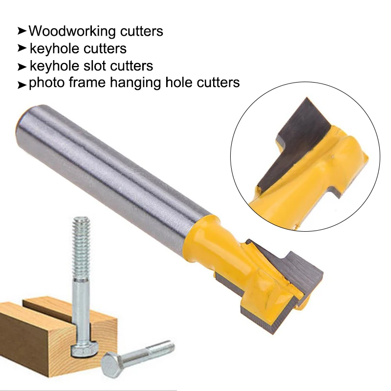 

Yellow Wood Drilling Milling Durable Architecture Carpenter Milling Cutter Wood Tool Miter Router Bit