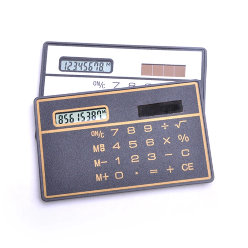 

Portable Scientific Calculator Bank Card Style Handheld Calculator Mini Wallet Storage Calculators for Stationery Gi