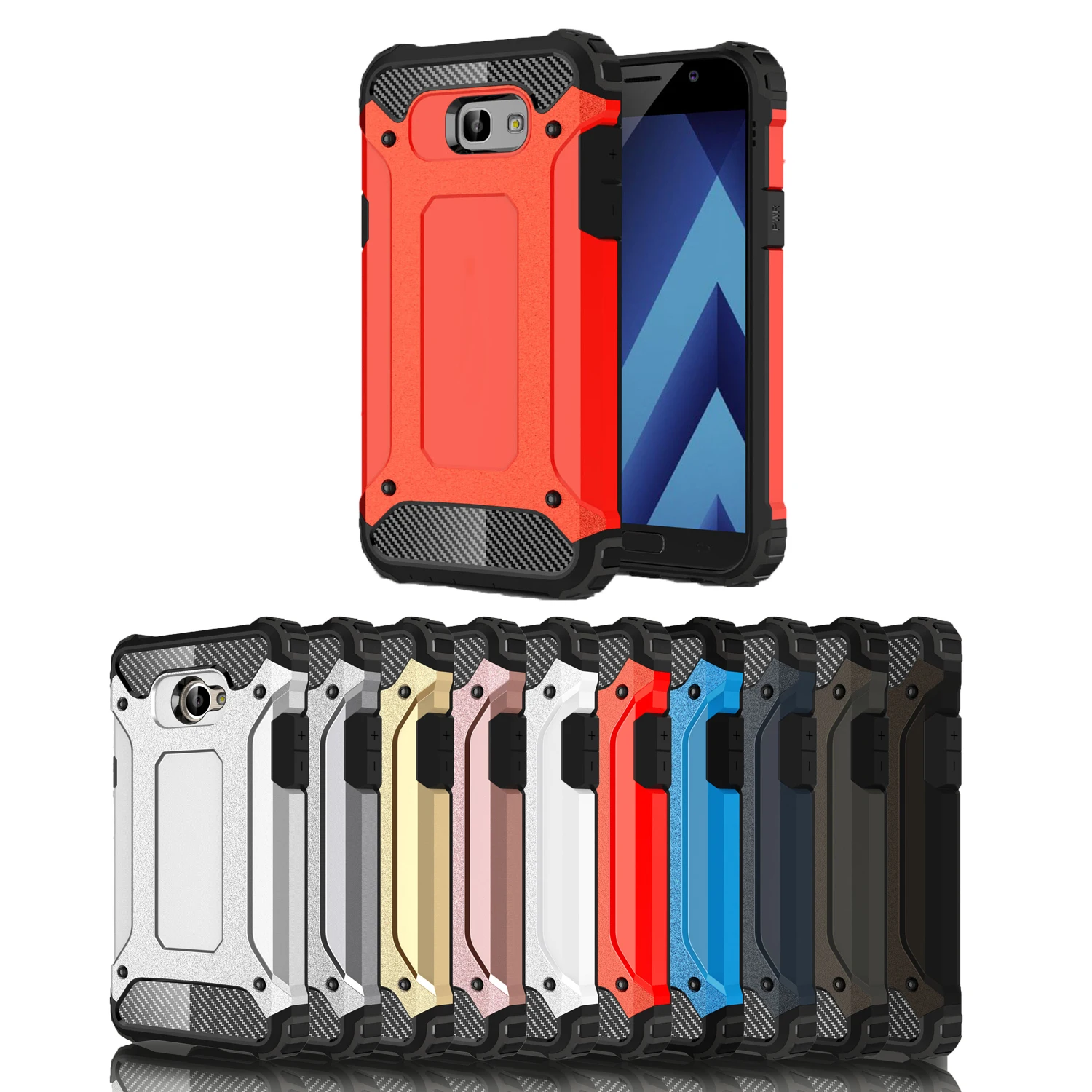 Heavy Duty Hard Silicone Case for Samsung Galaxy A7 2017 A 7 2017 A720