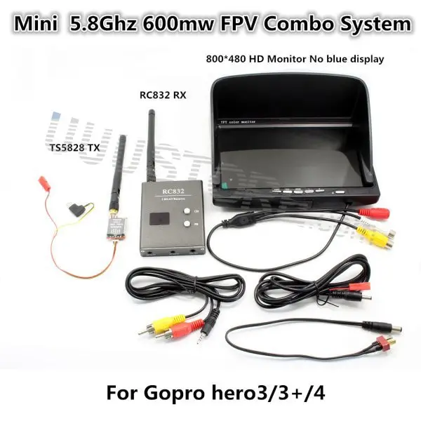 FPV Combo System 5.8Ghz 600mw 5km Transmitter and Receiver