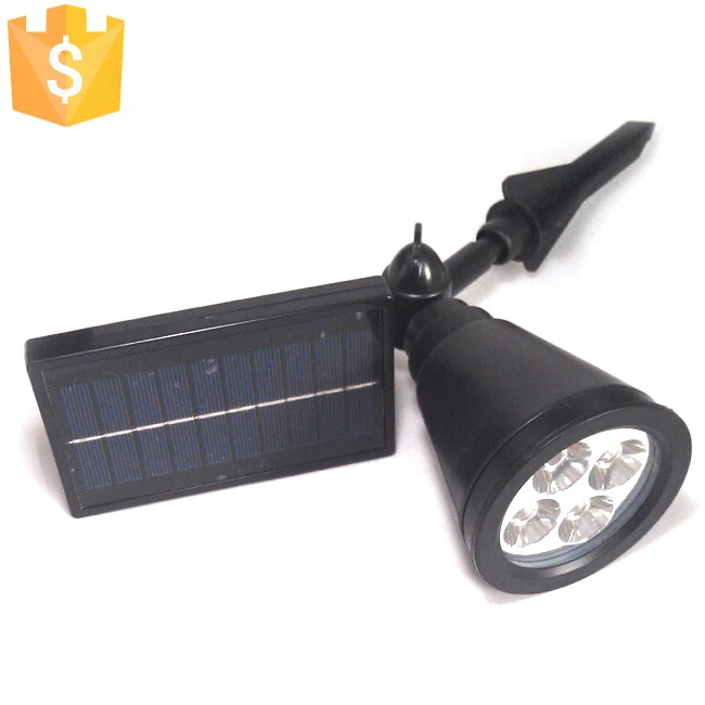 

LED Solar Lamp Sensor Waterproof Solar Spot Light 4 LEDs Street Light Outdoor Path Wall Lamp for Christmas Decoration 1pc