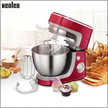 Электрический миксер XEOLEO, миксер для теста, планетарный миксер для еды, 3,5 л., кухонный тестомесильный аппарат с крюком для теста, красная машина для шеф-повара