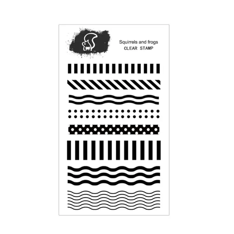 

Wave Ripple Silicone Clear Seal Stamp DIY Scrapbooking Embossing Photo Album Decorative Paper Card Craft Art Handmade Gift