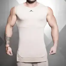 Мужская летняя майка с бретелями без рукавов с принтом VQ хлопковые мужские майки тренажерные залы одежда Бодибилдинг майка Фитнес майка Топы