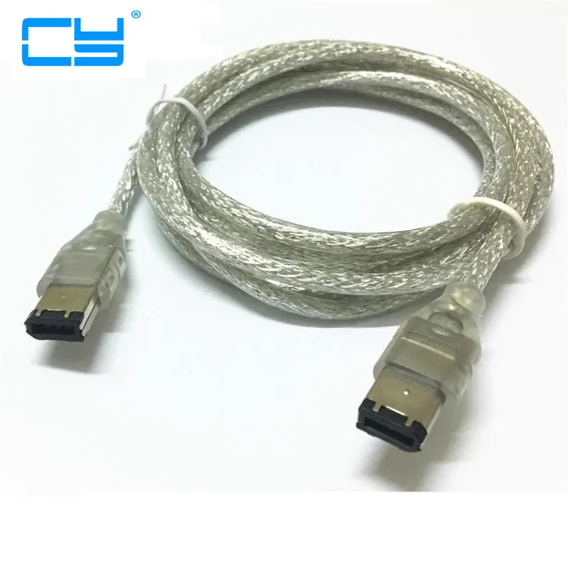 

IEEE 1394 Cables firewire 6pin to 6pin data extension cable with gold plated interface 1.8m for DV capture card
