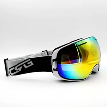 Multi объектив белый рамки Фирменная Новинка катания на лыжах, сноуборде, UV400 Анти-туман наглазник очки Лыжный Спорт Для мужчин Для женщин зимние очки для сноуборда