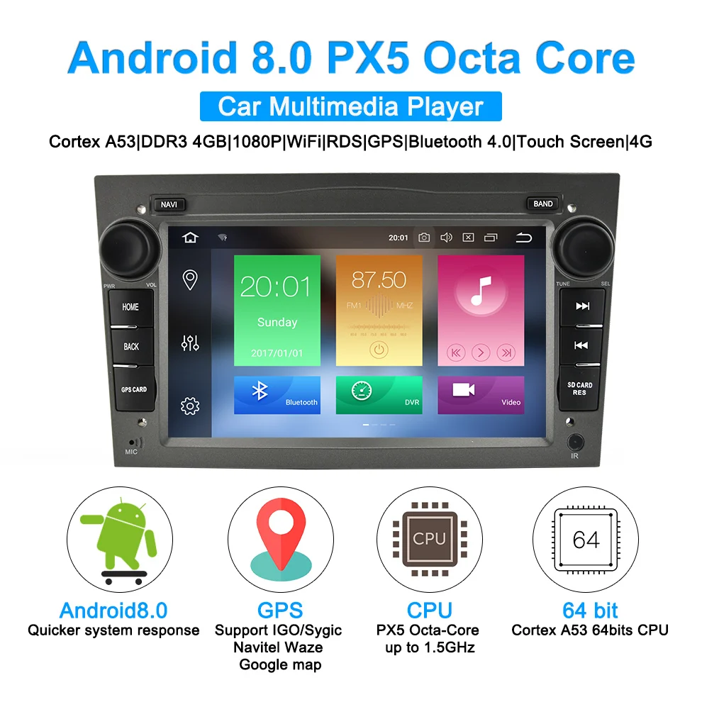 Perfect 2 Din Opel Android Car Radio GPS Navigation For Opel Astra H Vectra Corsa Zafira B C G Meriva Antara Agila Car Multimedia Player 0