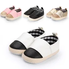 

4 Colors Brand Spring/Autumn Baby Shoes Fashion Gold PU Leather Newborn Boys Girls Shoes First Walkers Soft Sole.