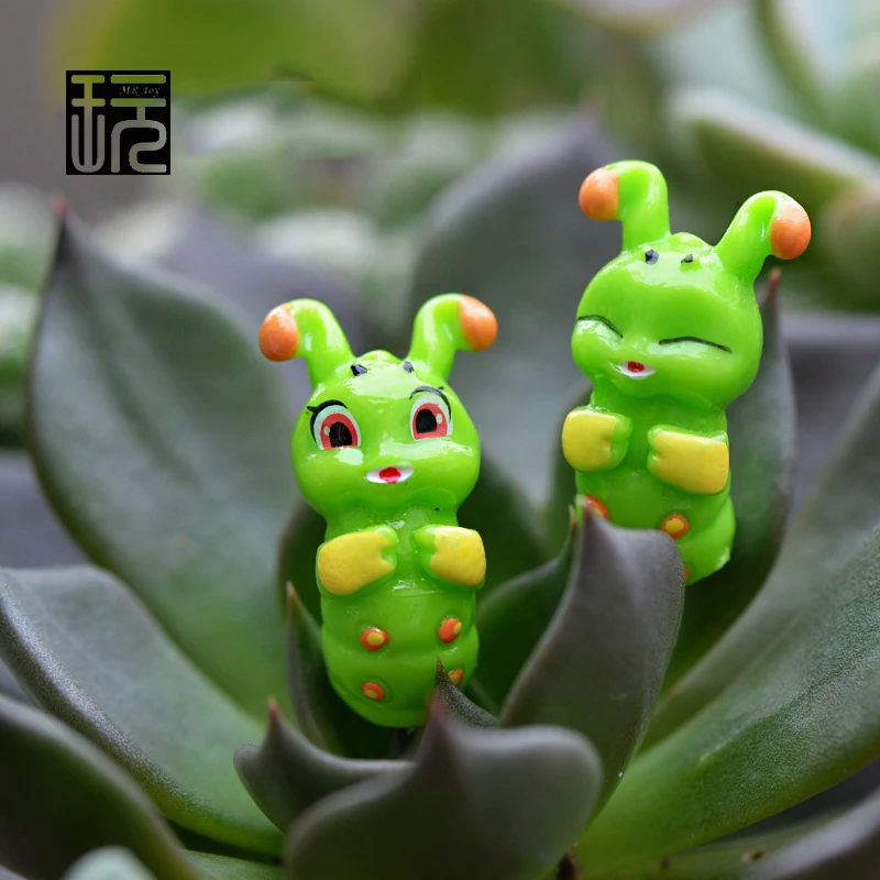 Baiuforカワイイ漫画グリーン毛虫赤ちゃんミニガーデン装飾diy植物風景インテリアテラリウム ジャルダン飾り Terrarium Diy Terrarium Ornamentsterrarium Decor Aliexpress