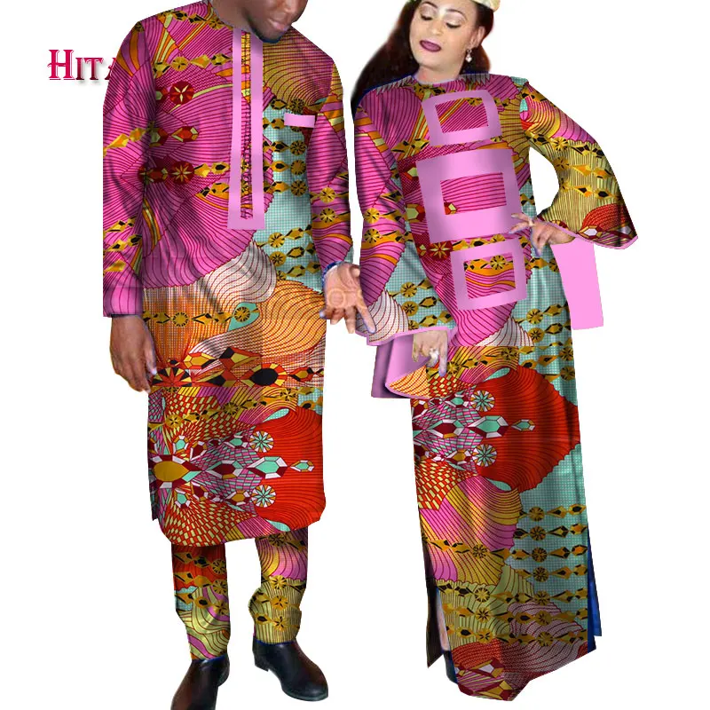 Африканское платье для пары, африканские платья для женщин и мужчин, danshiki, африканская одежда, tenue, Африканское платье для влюбленных, WYQ144