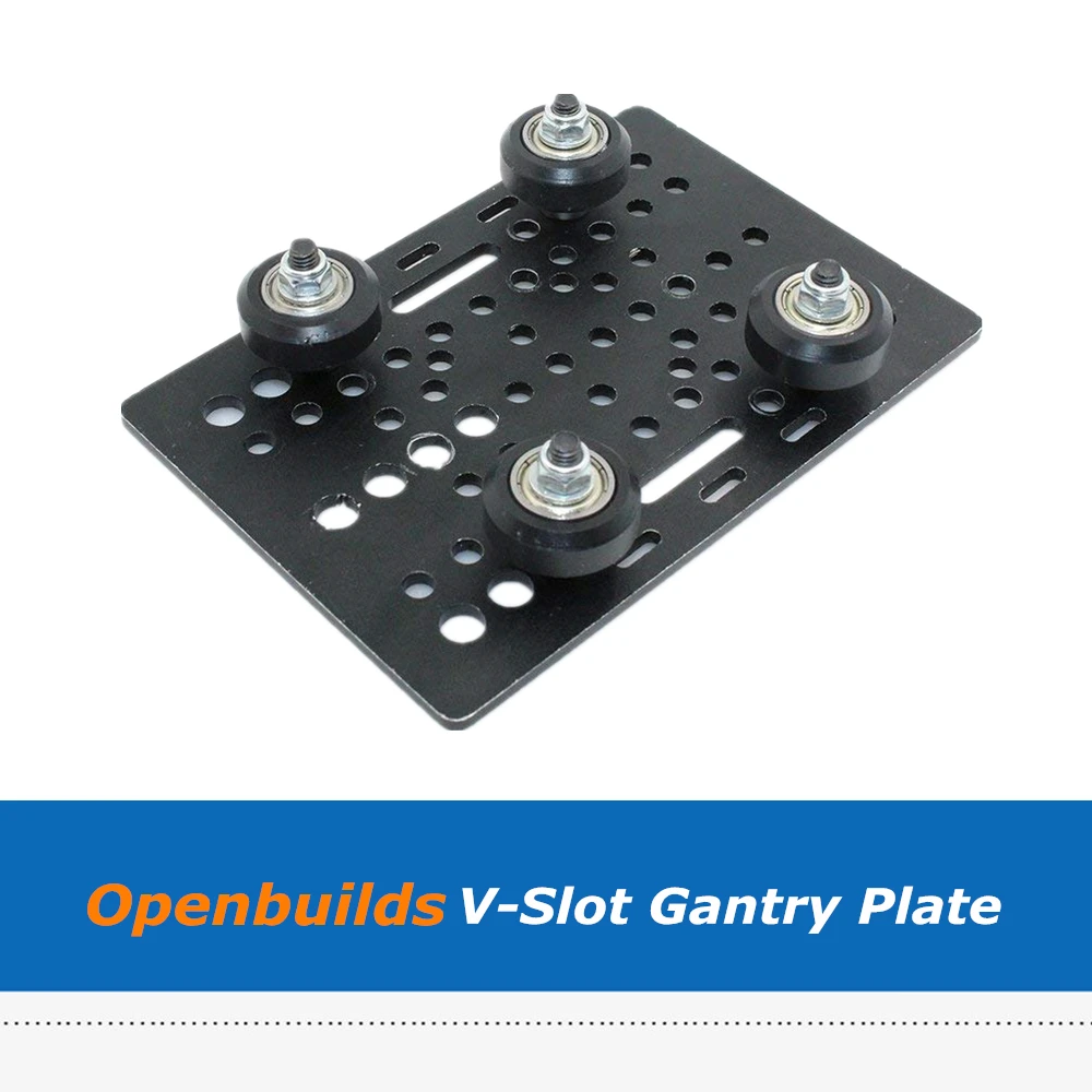 Openbuilds V-slot Aluminum Gantry Plate Set With Plastic Bearing Pulley Wheel For CNC Machine 3D Printer Parts