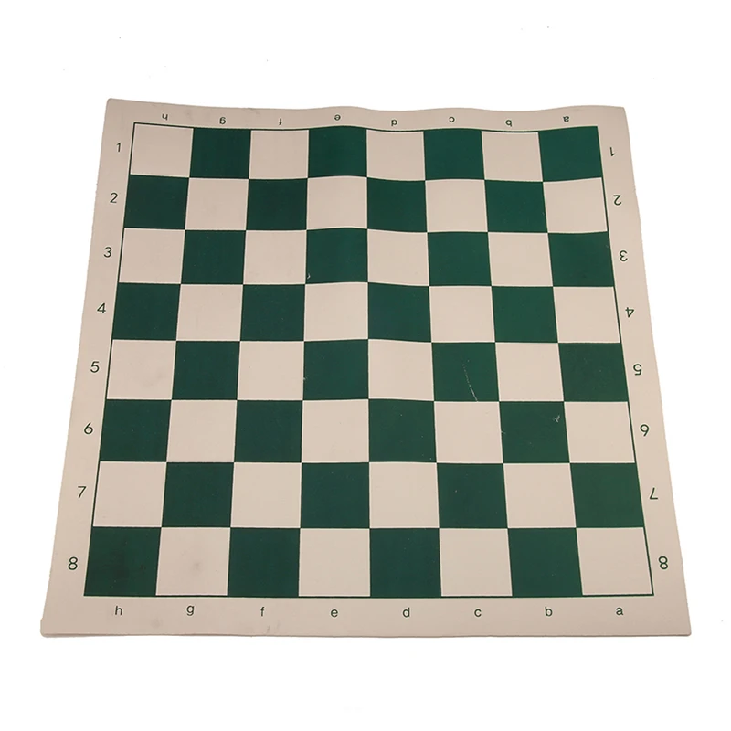 

Chess Board Tournament Chess Set-Standard Vinyl Roll-up Forest Green XQQP-01