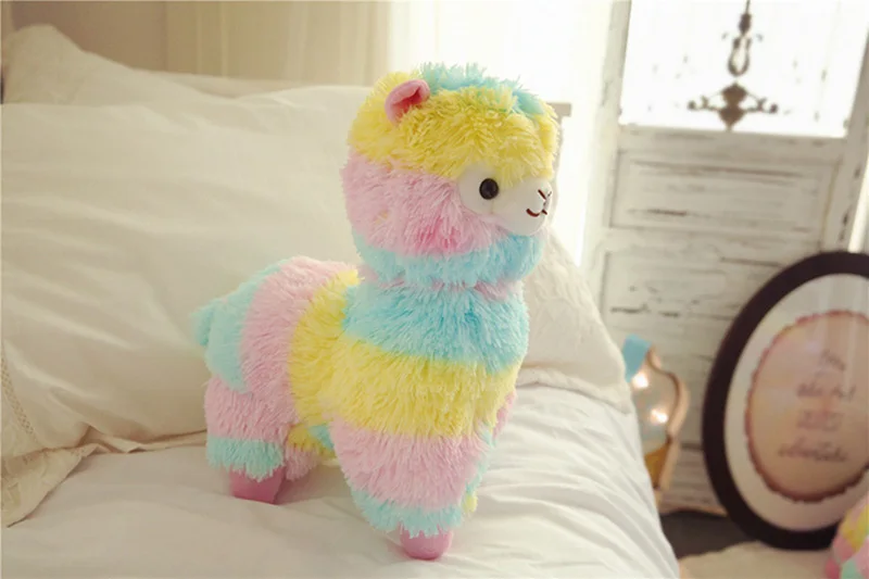 1pcs 35cm 50cm Rainbow Alpaca Plush Sheep Toy Japanese Soft Plush Alpacasso Baby Plush Stuffed Animals Alpaca Gifts (7)