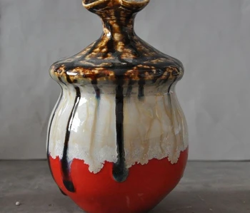 

Chinese China old porcelain glaze Carved Bottle pot jar vase Flagon Wine vessel
