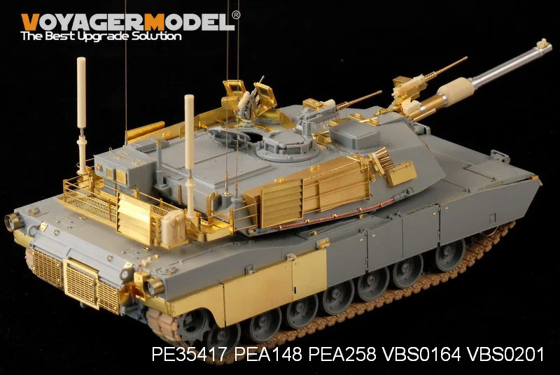 Kit de Gravação de Metal Hobby-modelo Voyager Modelo Abrams Main War Tank Atualizado Knl Pe35417 3 Brinquedos e hobbies