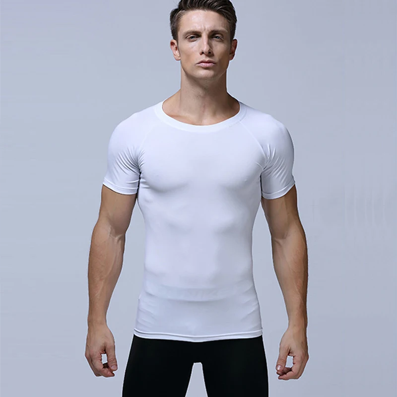 MUSCLE MEMORY Men Compression T Shirts Keep Fit Fitness Short sleeves