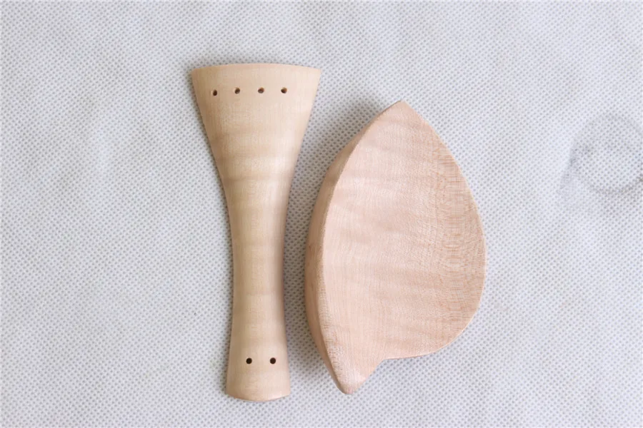 flam Maple cheek Torah tailpiece pattern maple chin rest violin