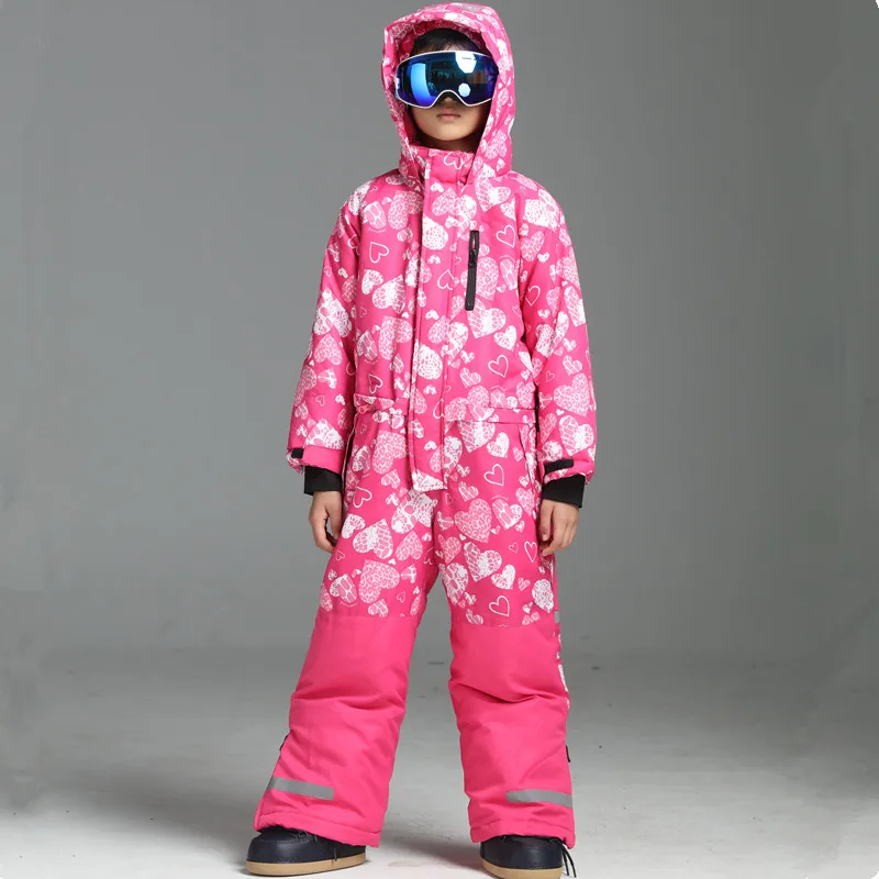 Winter Kids Girls Boys Ski Suit Set Waterproof Children SnowSuit 2T 4T