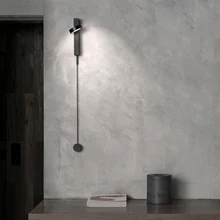 Led escurecimento lâmpada de parede quarto cabeceira luz parede decoração interior luminária branco/ouro/preto com interruptor dimmer ac220v
