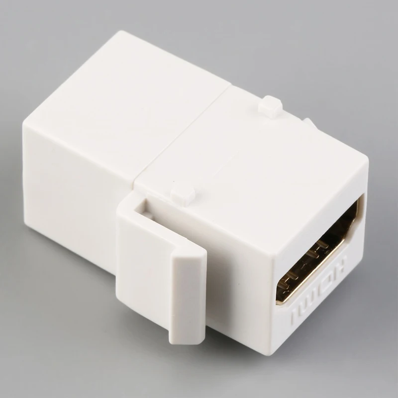 Keystone HDMI1.4 Разъем Белый Цвет HDMI вставка муфта слот мама к гнезду