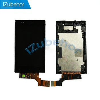 

100% warranty LCD display With Touch Screen Digitizer + Frame Assembly For Sony For Xperia U ST25a ST25i ST25 By Free Shipping