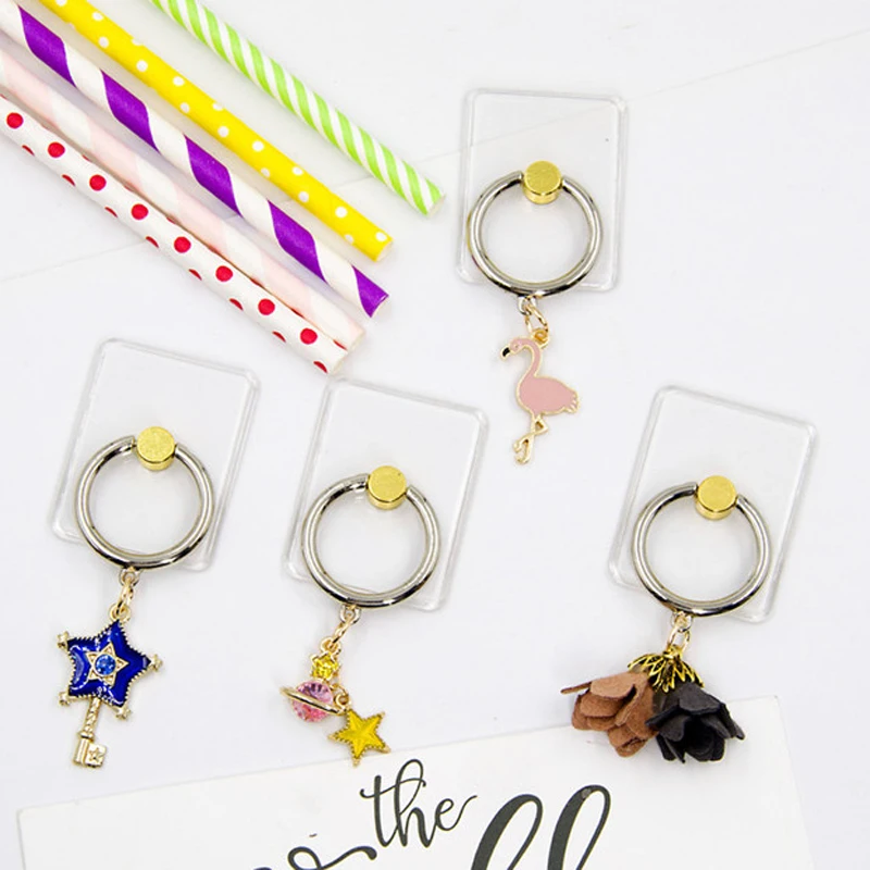 2018 New Design 1 Piece ABS Transparent Mobile Phone Finger Ring Holder Cute Cartoon Phone Holder Ring Stand for Samsung iphone 2018 New Design 1 Piece ABS Transparent Mobile Phone Finger Ring Holder Cute Cartoon Phone Holder Ring Stand for Samsung iphone