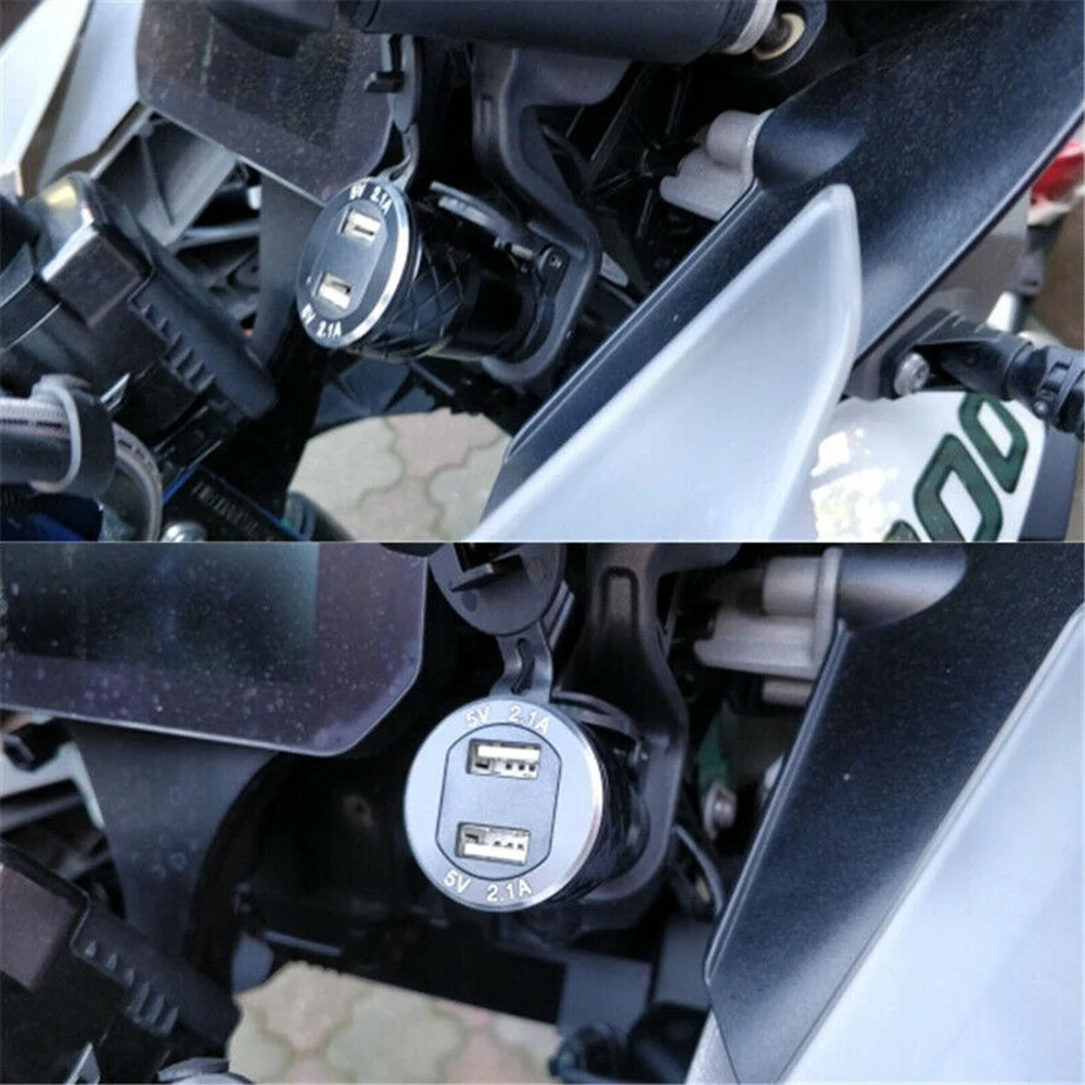 4.2A мотоцикл двойной USB зарядное устройство для BMW F800GS F650GS F700GS R1200GS мото