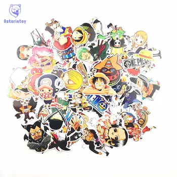 

Hot 60pcs PVC One Piece Stickers Fashion High Quality Waterproof PVC For Suitcase Refrigerator skateboard laptop