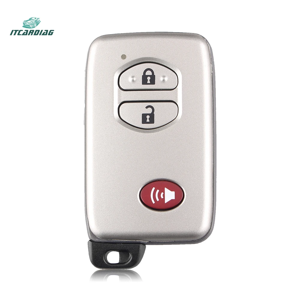 

2+1 Button Car Smart Key Remote Key Case Key Shell For Toyota Prius Land Cruiser Avalon Prado 2010-2015 Keyless Entry Key Cover