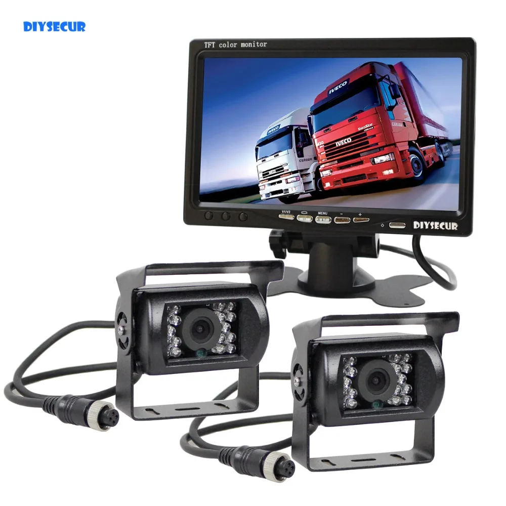 DIYSECUR 12V 24V 4pin IR Night Vision HD Rear View font b Camera b font Kit