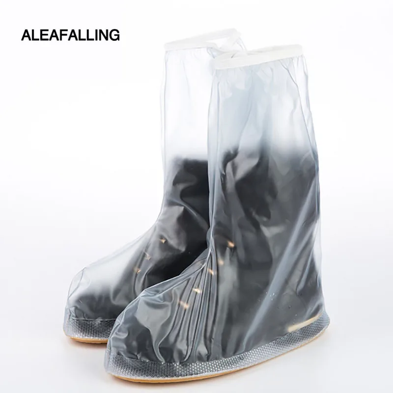 Aleafalling Waterproof Rain Reusable Shoes Cover Thickening Bottom Non