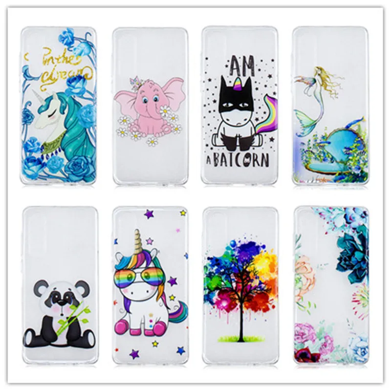 

Soft TPU For Huawei P30 Case Silicon Pattern unicorn Cartoon Animal Back Cover For Huawei P30 Pro P 30 Coque fundas shell