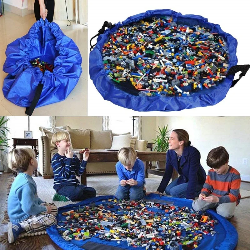 

50/150CM Multifunctional Fast Toy Storage Bag Outdoor Children's Waterproof Toy Mat Beam Mouth Home Storage Supplies