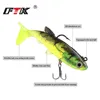 FTK Fishing Soft Lures 1pcs 6/8/10cm With T Tail Pike Soft Lure Treble Hook Baits Artificial Bait Jig Head Crankbait 3D Eyes ► Photo 2/6