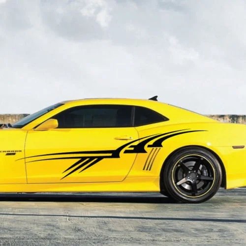 

For 2Pcs Tribal Stripe Chevy Camaro Vinyl Decal Sticker Truck Vehicle Graphic Side Dodge Car styling