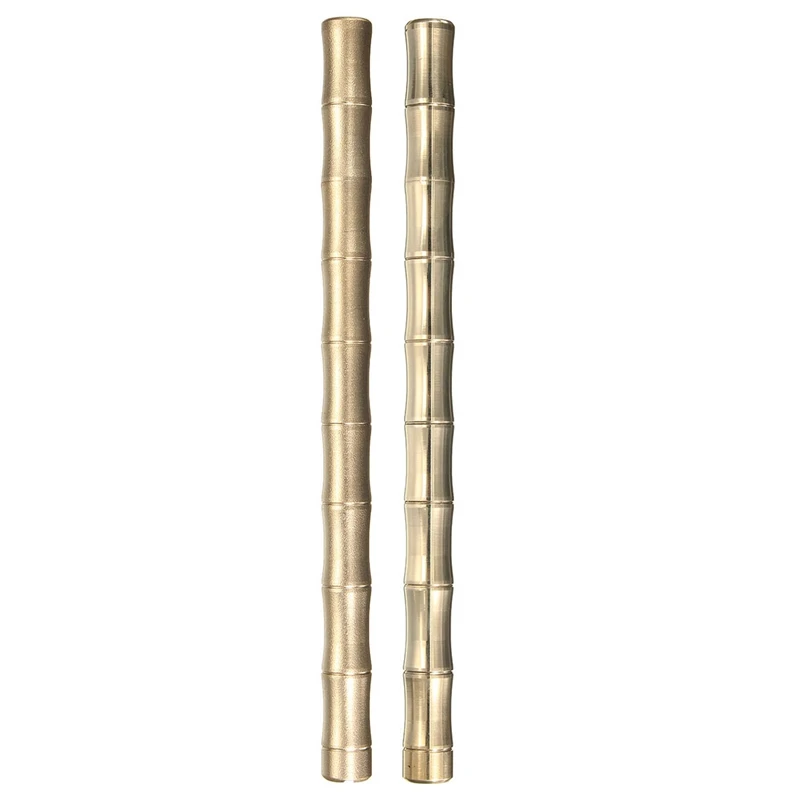 EDC brassGrind песчаных версия bamboo латунные ручки чистый металл латунь ручка вручную