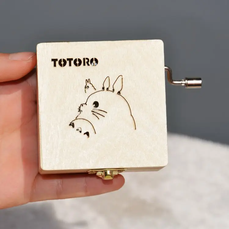 Деревянная музыкальная шкатулка Hayao Miyazaki Totoro hand|music box kit|box hddmusic flash |