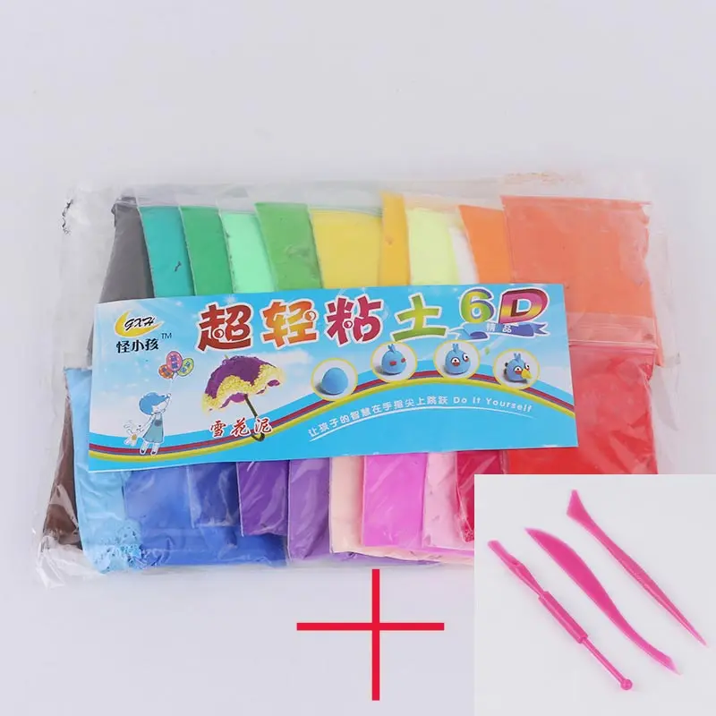 

24/12pc Fimo Color Clay Polymer Plasticine Modelling Clay Air Dry Playdough Light DIY Soft Creative Handgum Toys Clay For Kid