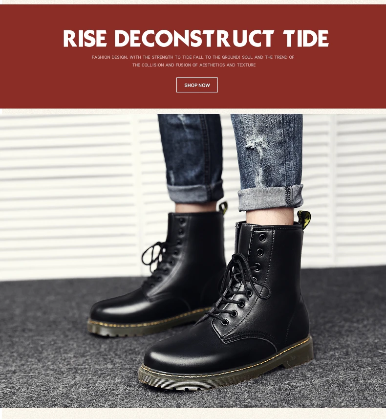 DESERT RAM Brand Men's Boots Classic Martens Leather Winter Shoes Motorcycle Mens Ankle Boot Doc Martins Autumn Men Oxfords Shoe (16)