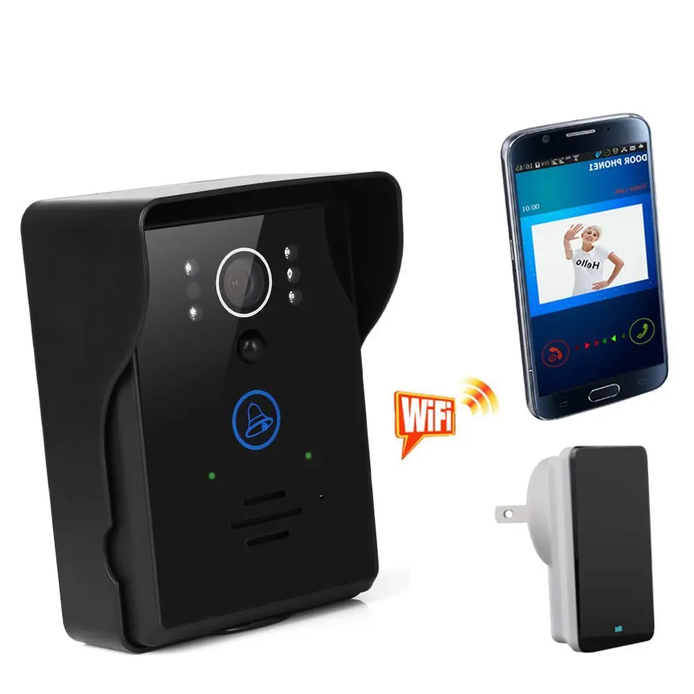 

Wifi Digital Video Doorbell wireless with an Indoor Doorbell for Iphone IOS Android System Mobile Phone Tablet Home Security