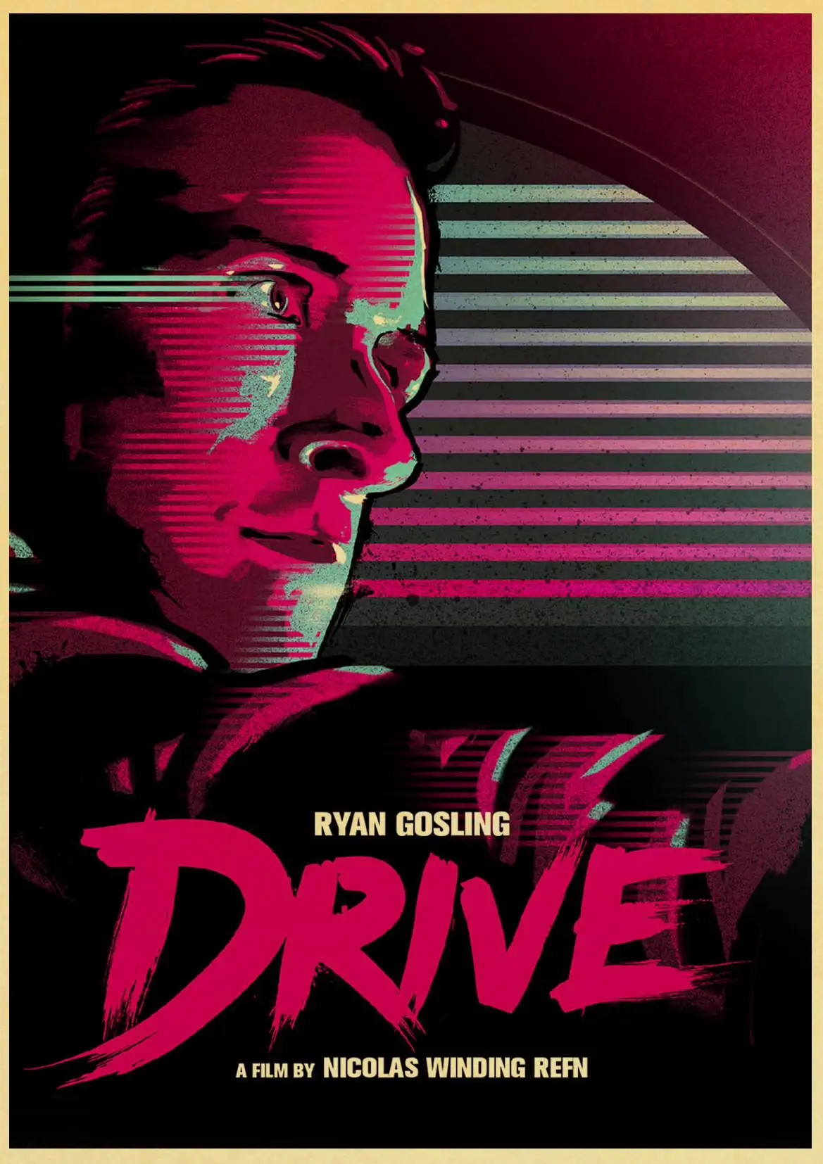 Drive Ryan Gosling Carey Mulligan винтажный бумажный плакат настенная живопись украшение дома 42X30 см 30X21 см