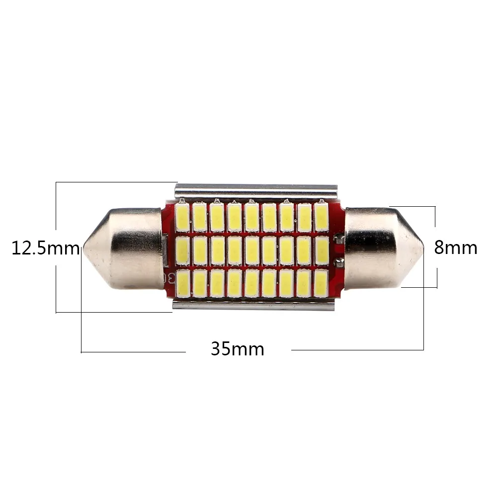 100 шт./лот C5W гирлянда 3014 18SMD 27SMD 30SMD 33SMD Canbus ОШИБОК 12 V Купол автомобилей Чтение свет багажная лампа 31 мм 36 мм 39 мм 41 мм