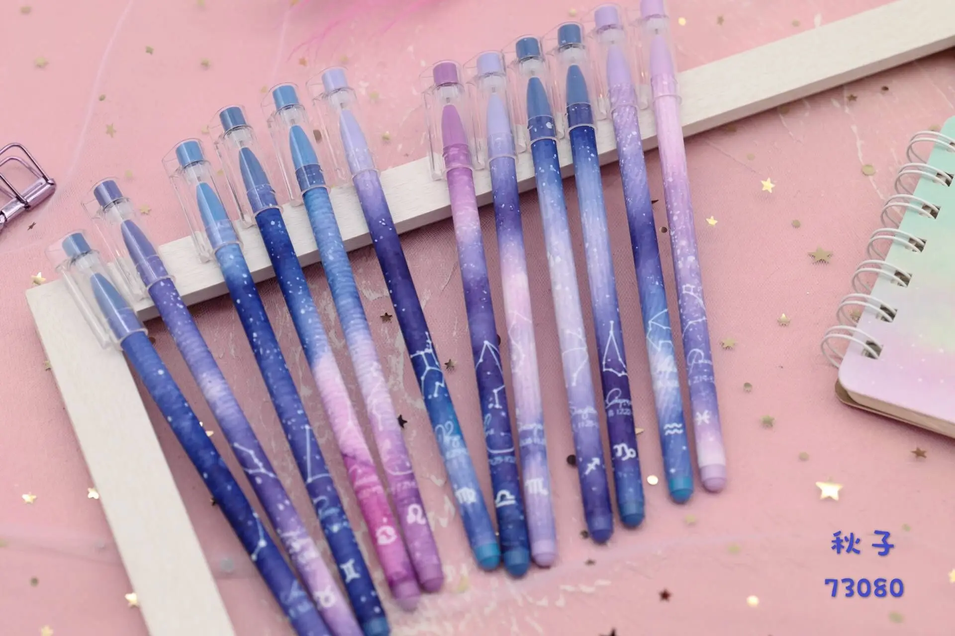 

48 pcs Gel Pens Gel Pens Twelve constellation Long Handle Gel Pens Writing Signing Pen School Office Supply Student Stationery