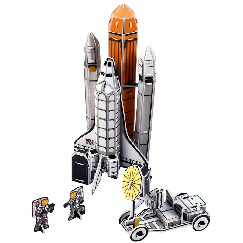 Классические 3D головоломки Аполлон луна ракета Аэрокосмическая космическая солнечная система Строительство Кирпич Игрушки весы модели наборы строительных бумаги