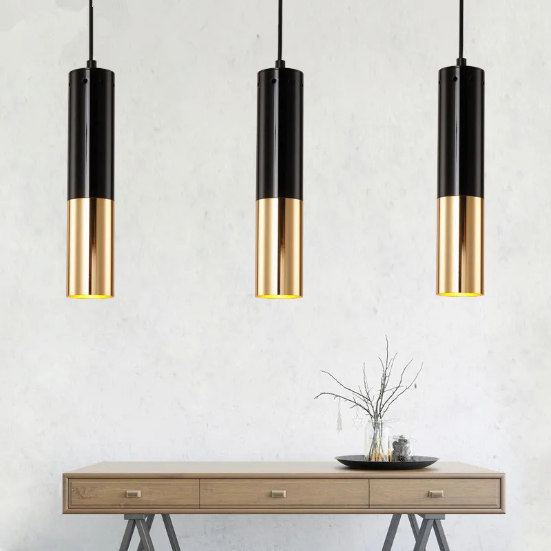 Moderno colgante luces Lamparas único oro de la lámpara de aluminio luminaria comedor iluminación lámpara colgante para la iluminación del hogar