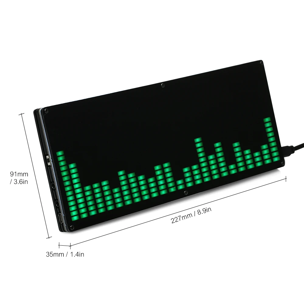 16 ряд 24 колонки музыкальный спектр Набор DIY светодиодный цифровой музыкальный спектр дисплей комплект светодиодный модуль